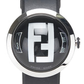 フェンディ ブースラ 腕時計 8010G クオーツ ブラック文字盤 ステンレススチール ラバー レディース FENDI 【中古】